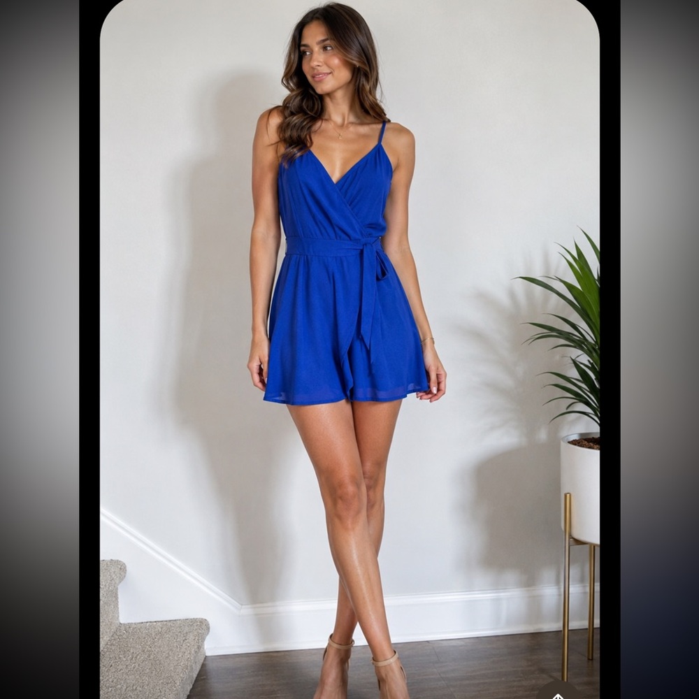 Express Blue Romper